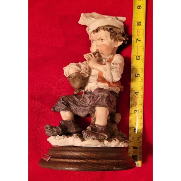 Giuseppe Armani “Gullivers World" Boy With Saxophone Horn Figurine 8.5 Inches - Picture 14 of 14
